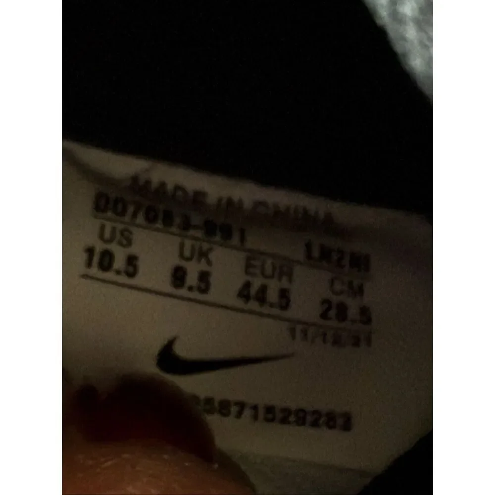 Nike Air Force 1 Sneakers Shoes Gray Black Marble Tie Dye Streetwear Men's 10.5